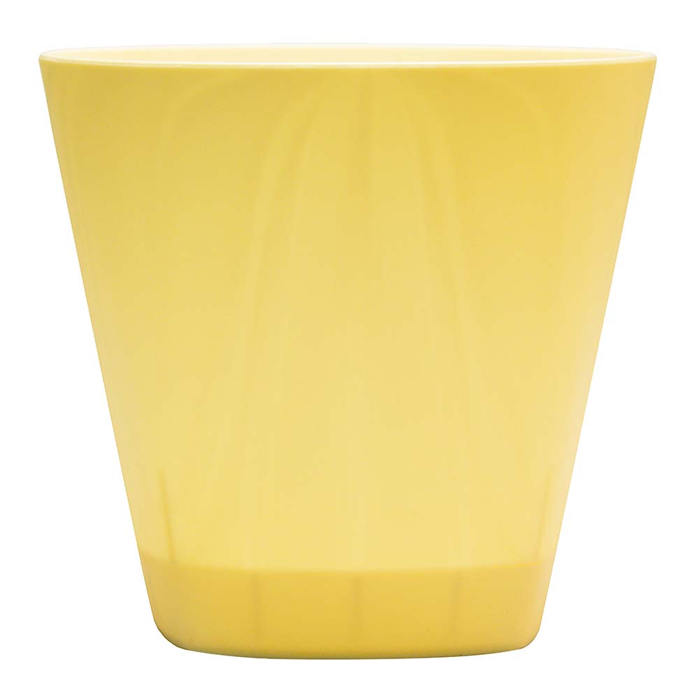 Горшок цветочный с подставкой Amsterdam сливочный 14 см 1,35 л