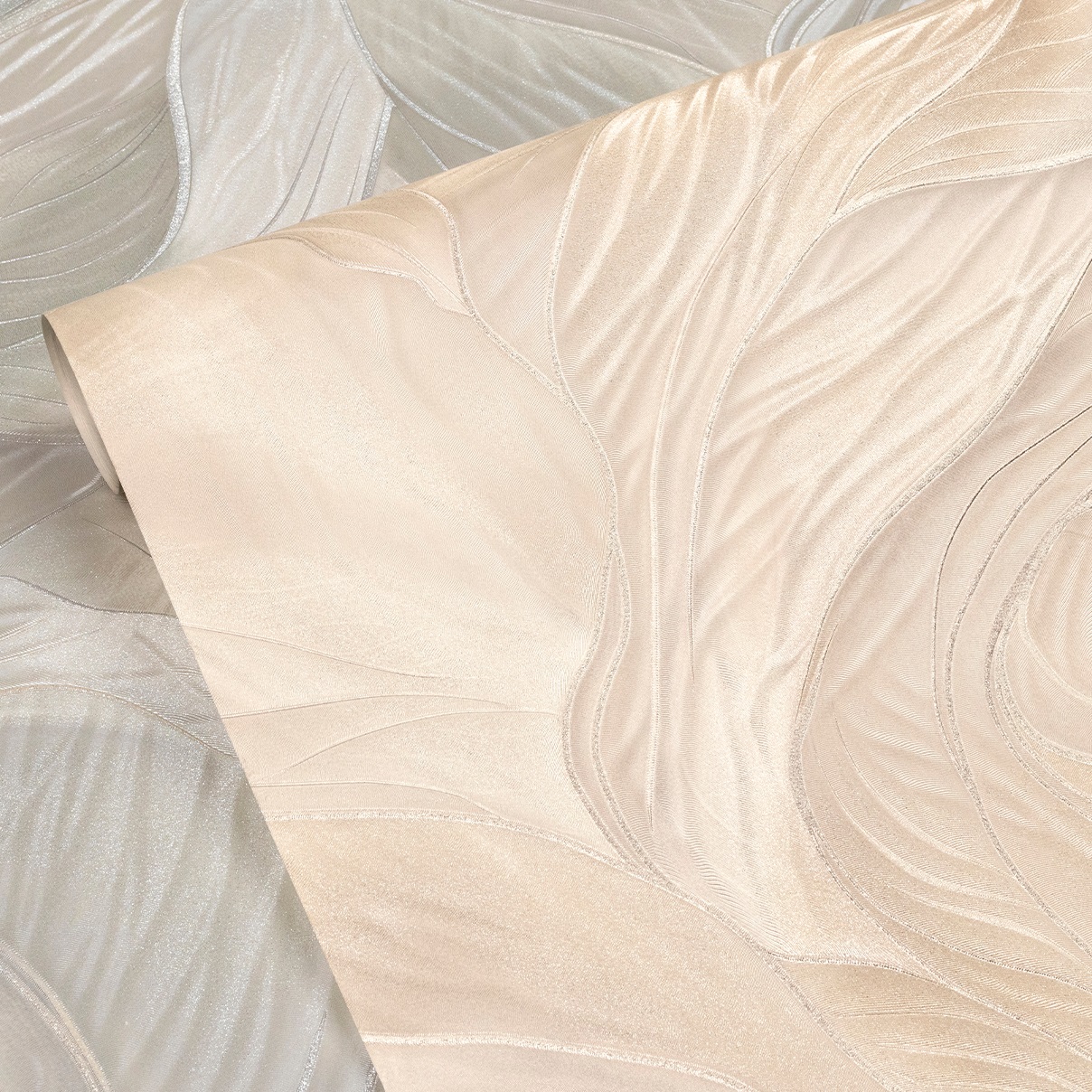 Обои Ateliero Armand 589166 бежевые абстракция 1,06х10,05 м