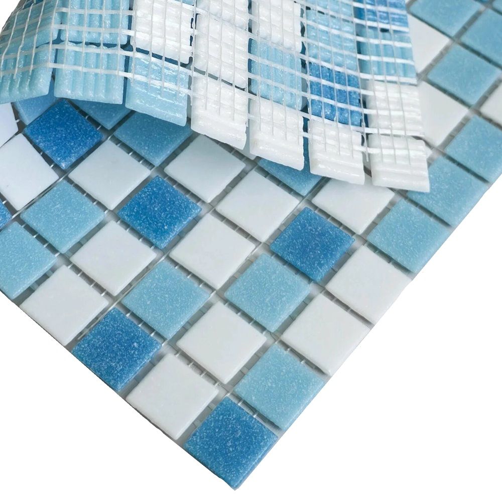 МОЗАИКА Elada MCD 002 (327*327) бело-голубой 1,07 кв.м.