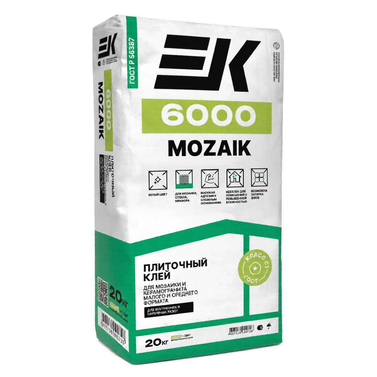 Клей для мозаики ЕК 6000 Mozaik 20 кг
