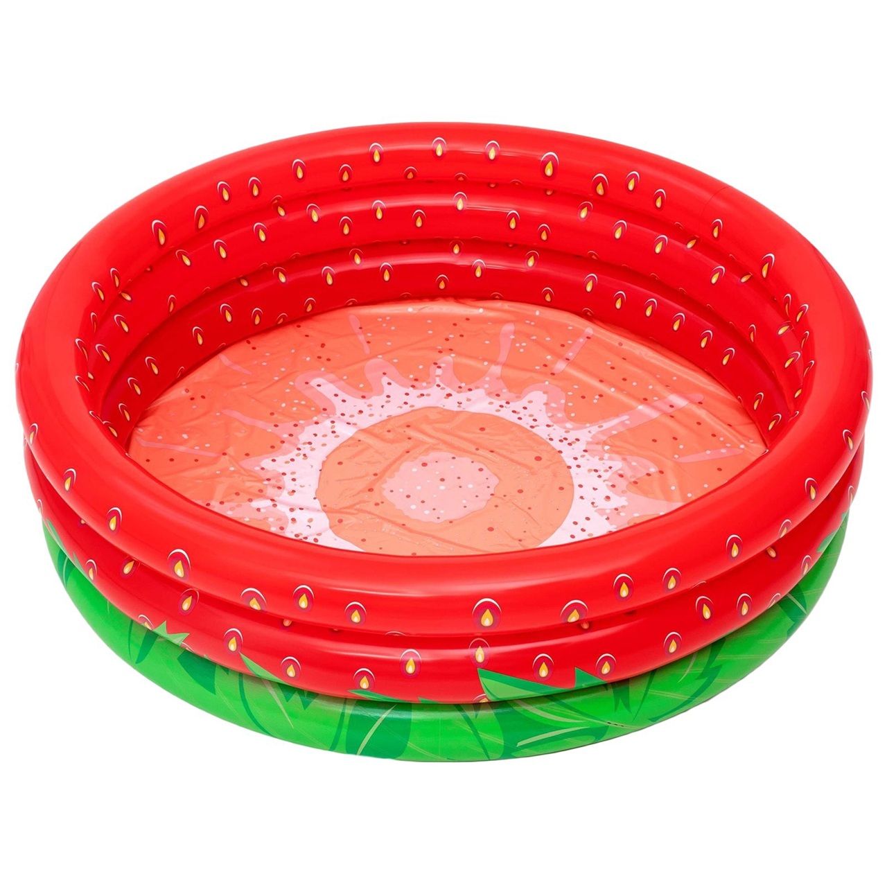 Бассейн детский надувной круглый 160х38 см 390 л Bestway Sweet Strawberry 51145