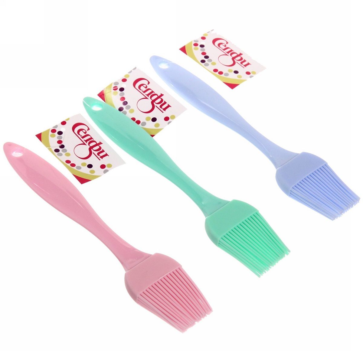 Кисточка кулинарная Macarons силиконовая цветная ручка 20,5х4 см