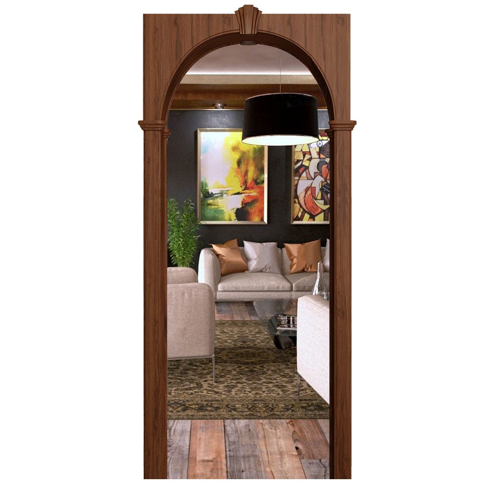 Арка "Милано", ПВХ темный орех 700*190*1800 со сводорасширителем ПР-2П-ТО