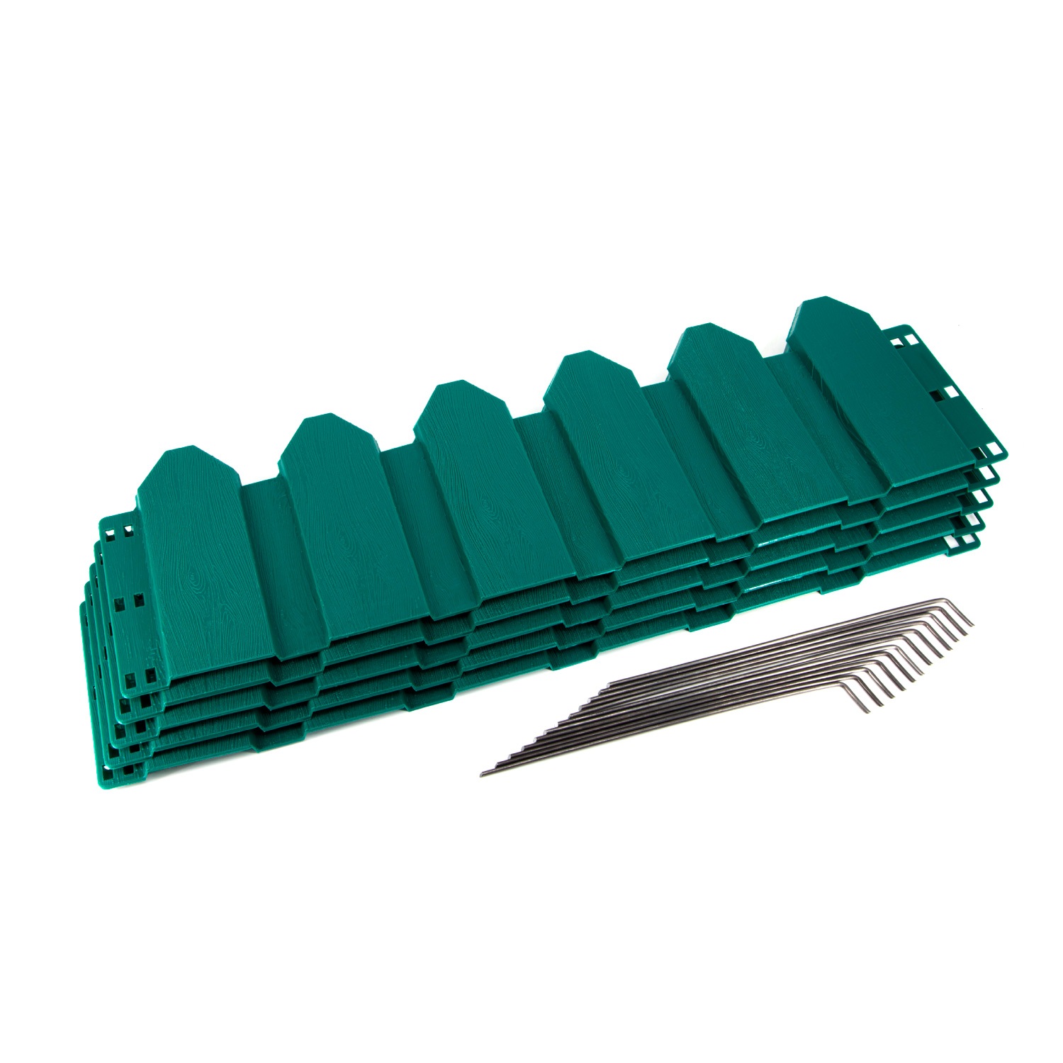 Заборчик декоративный Lucky Way 18х60 см 5 шт зеленый