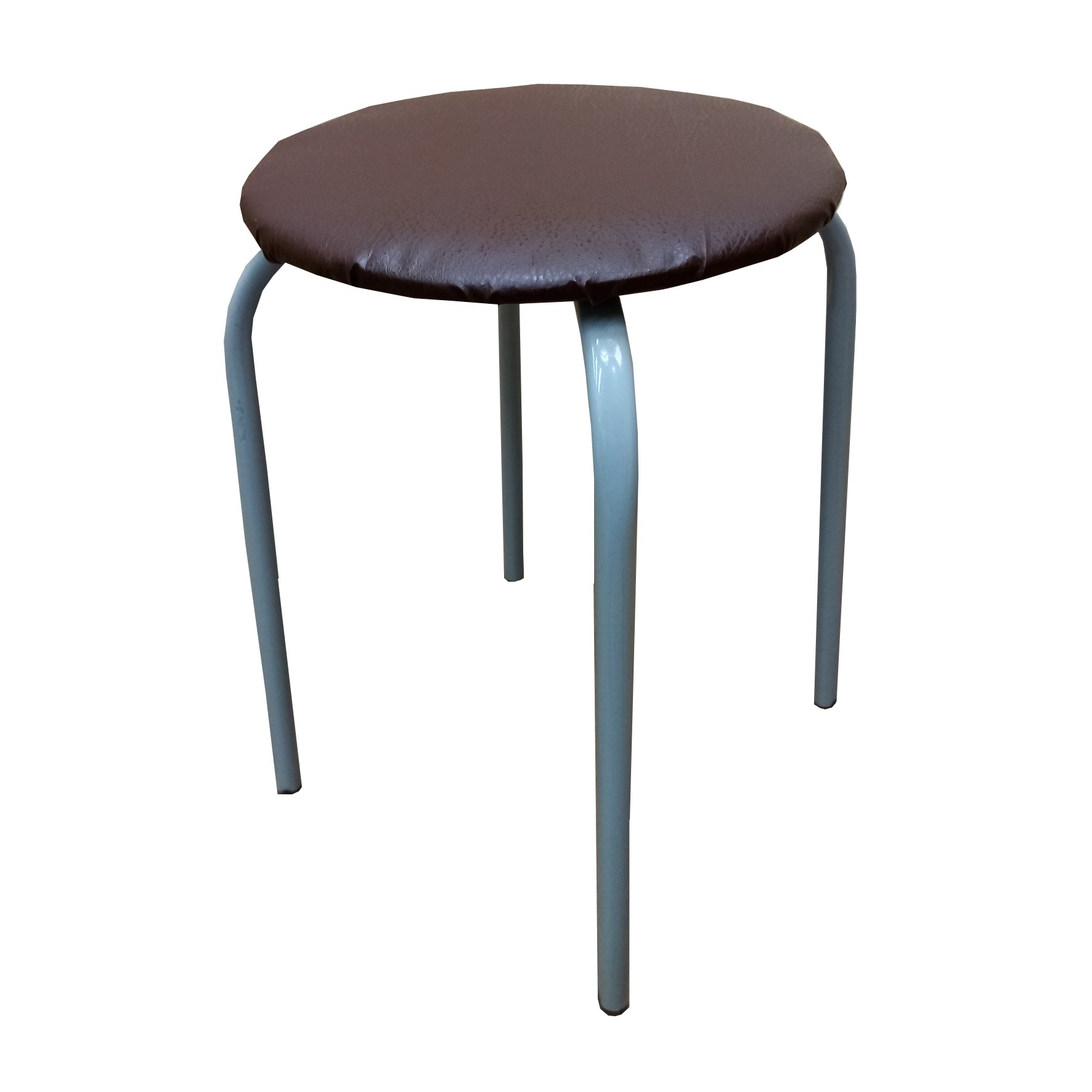 Табурет круглое сиденье титан-шоколад