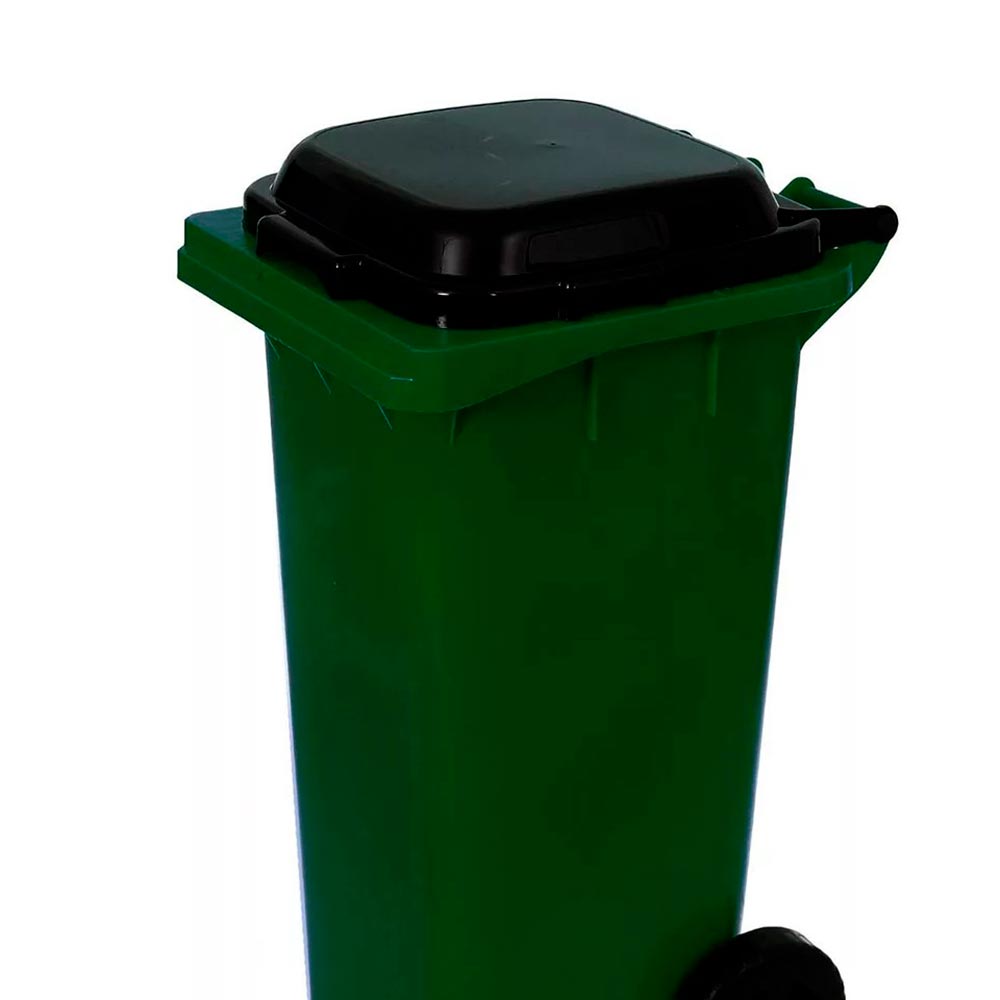 Бак для мусора с крышкой на колесах 120 л в ассортименте