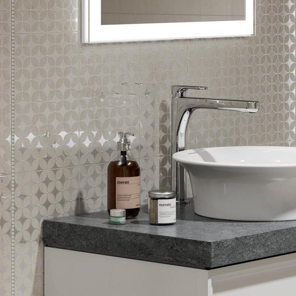Декор Kerama Marazzi Туф 40,2x40,2 см 8 мм бежевый светлый матовый 0,648 м2