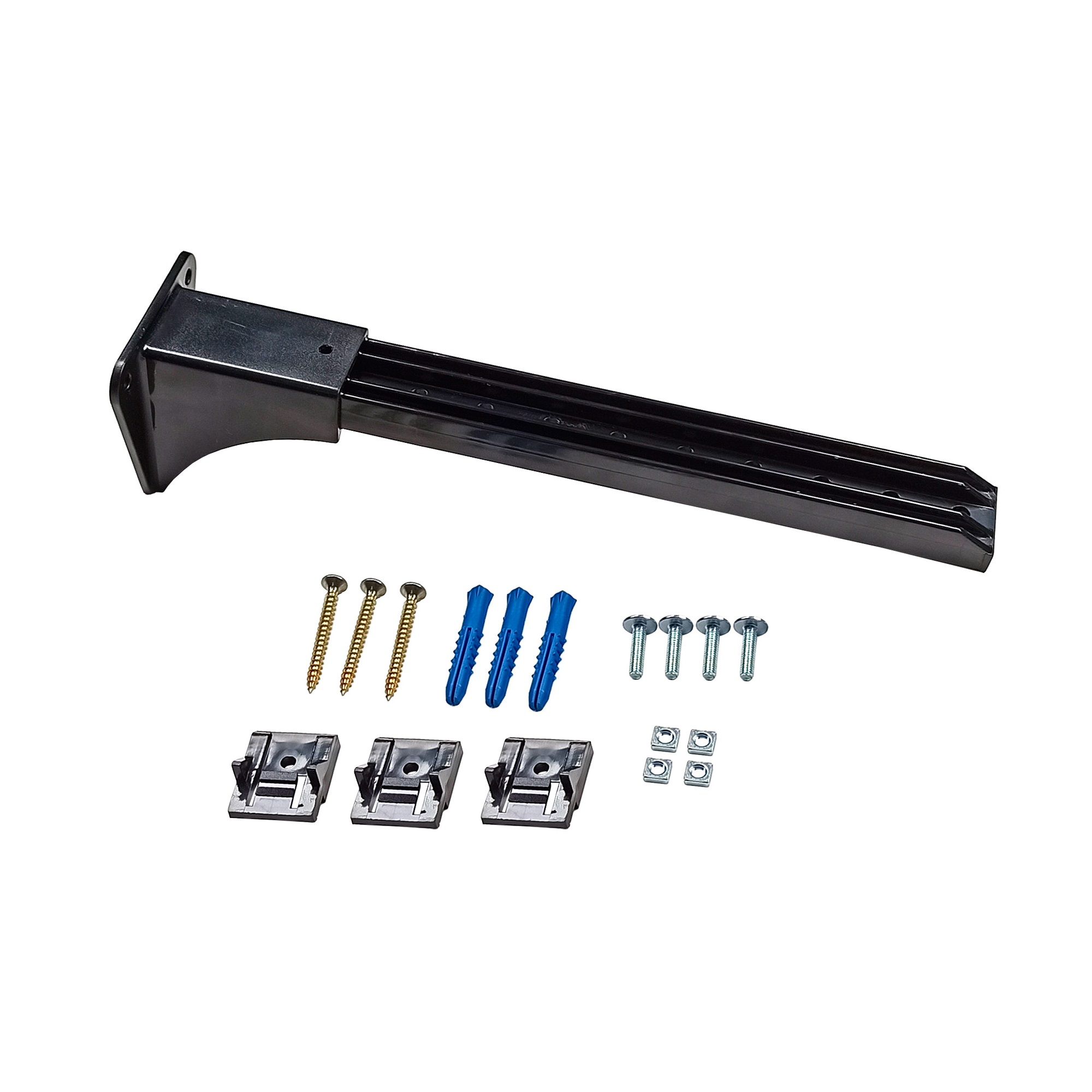 Кронштейн пластиковый 25 см черный арт.240448