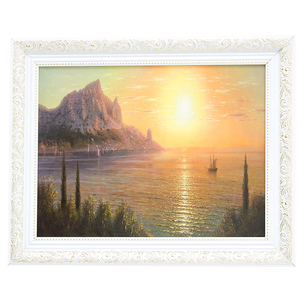 Классические картины  30*40 рама 5 завиток бел.с зол.