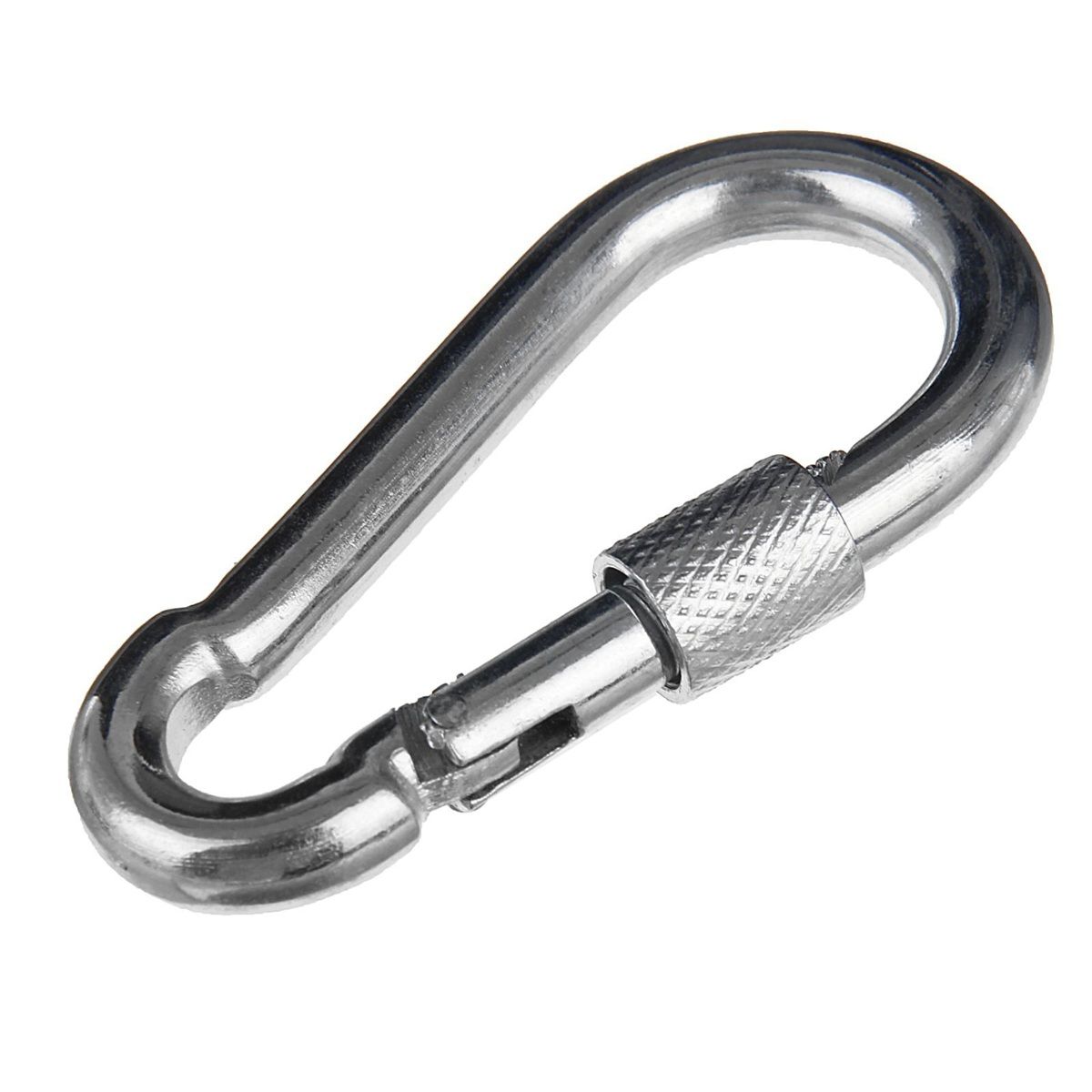 Карабин с предоxранительной гайкой 6 мм 1 шт оцинкованный