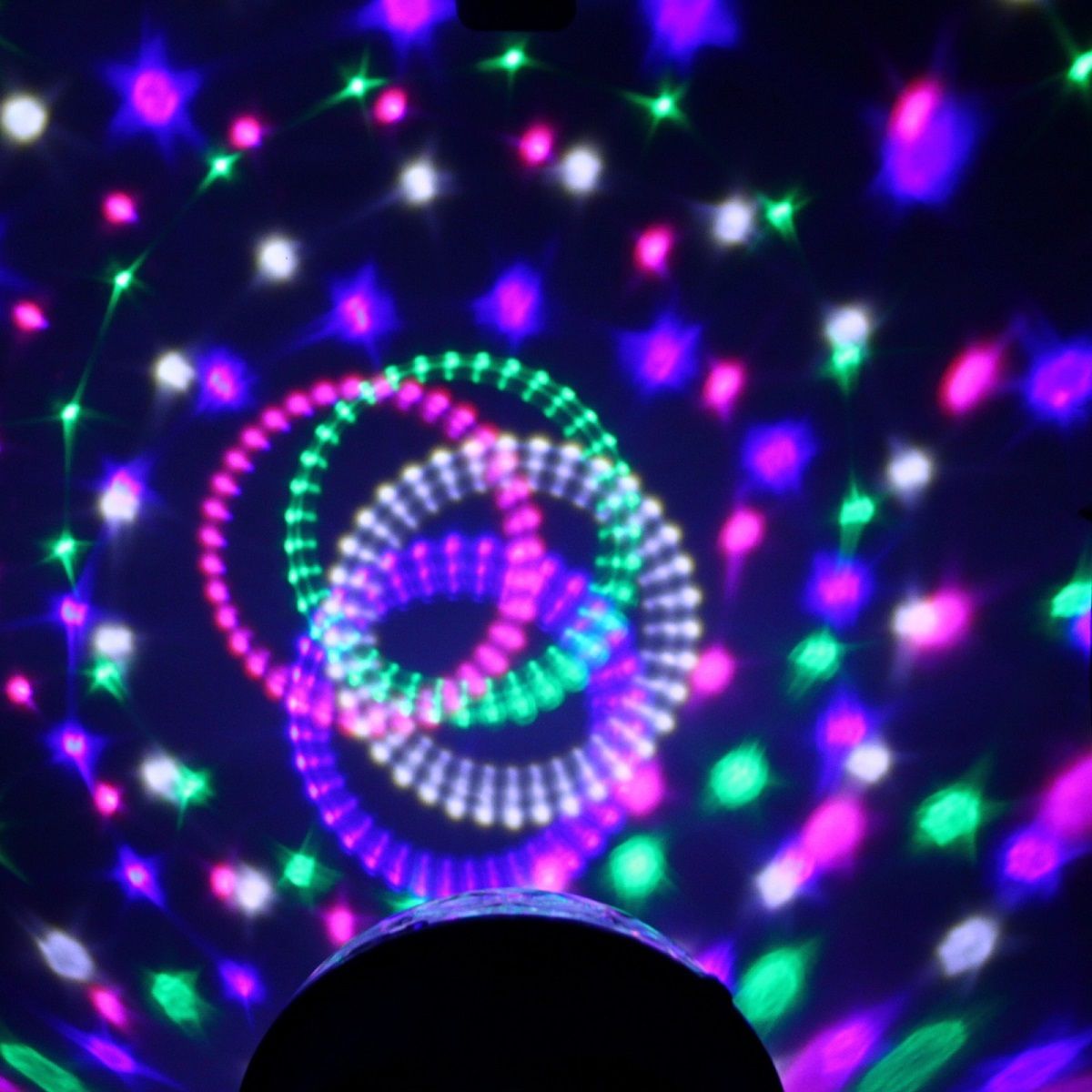 Диско-шар Каледоскоп LED мультицвет USB, MP3, пульт, Bluetooth