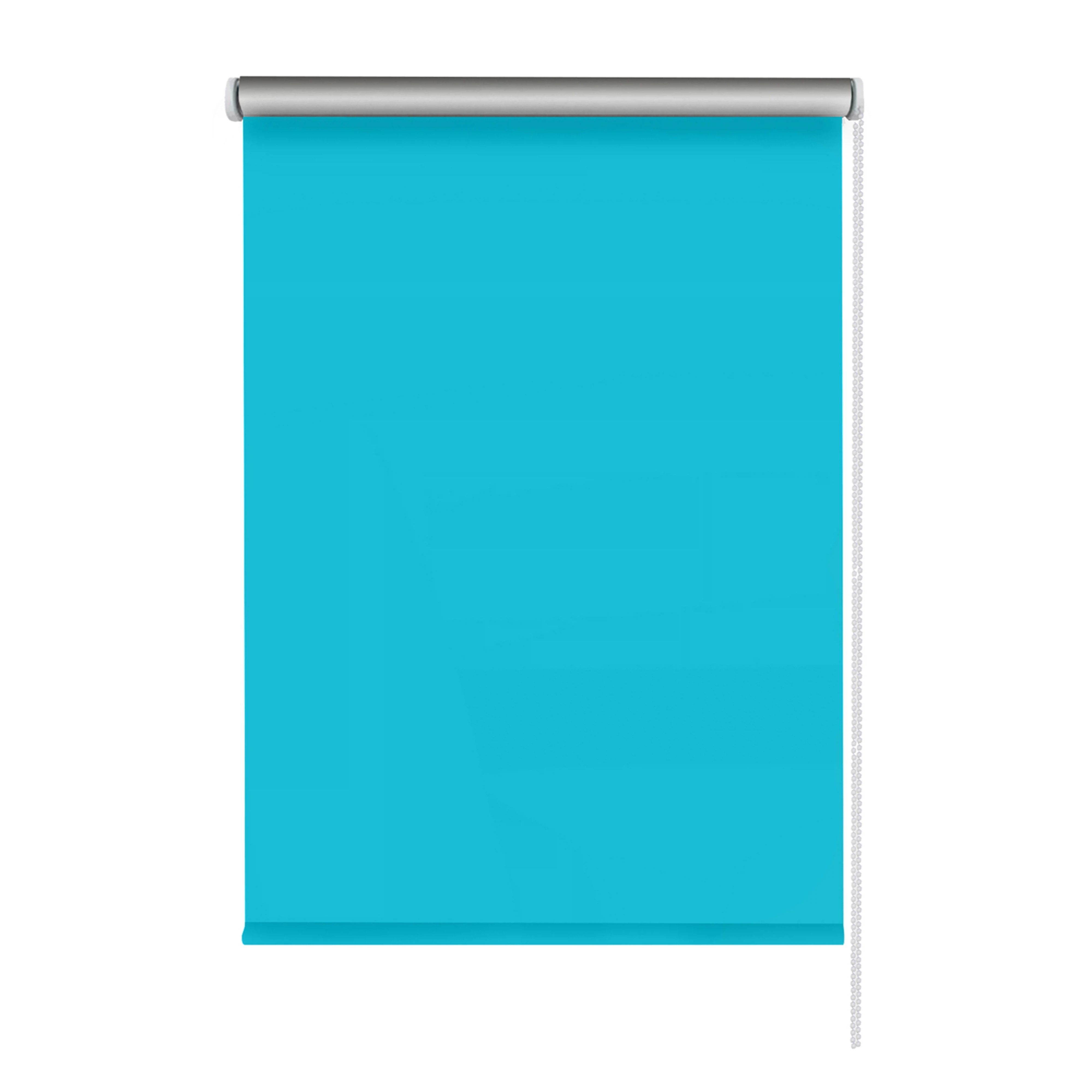 Штора рулонная блэкаут SilverBack 130х160 см голубая