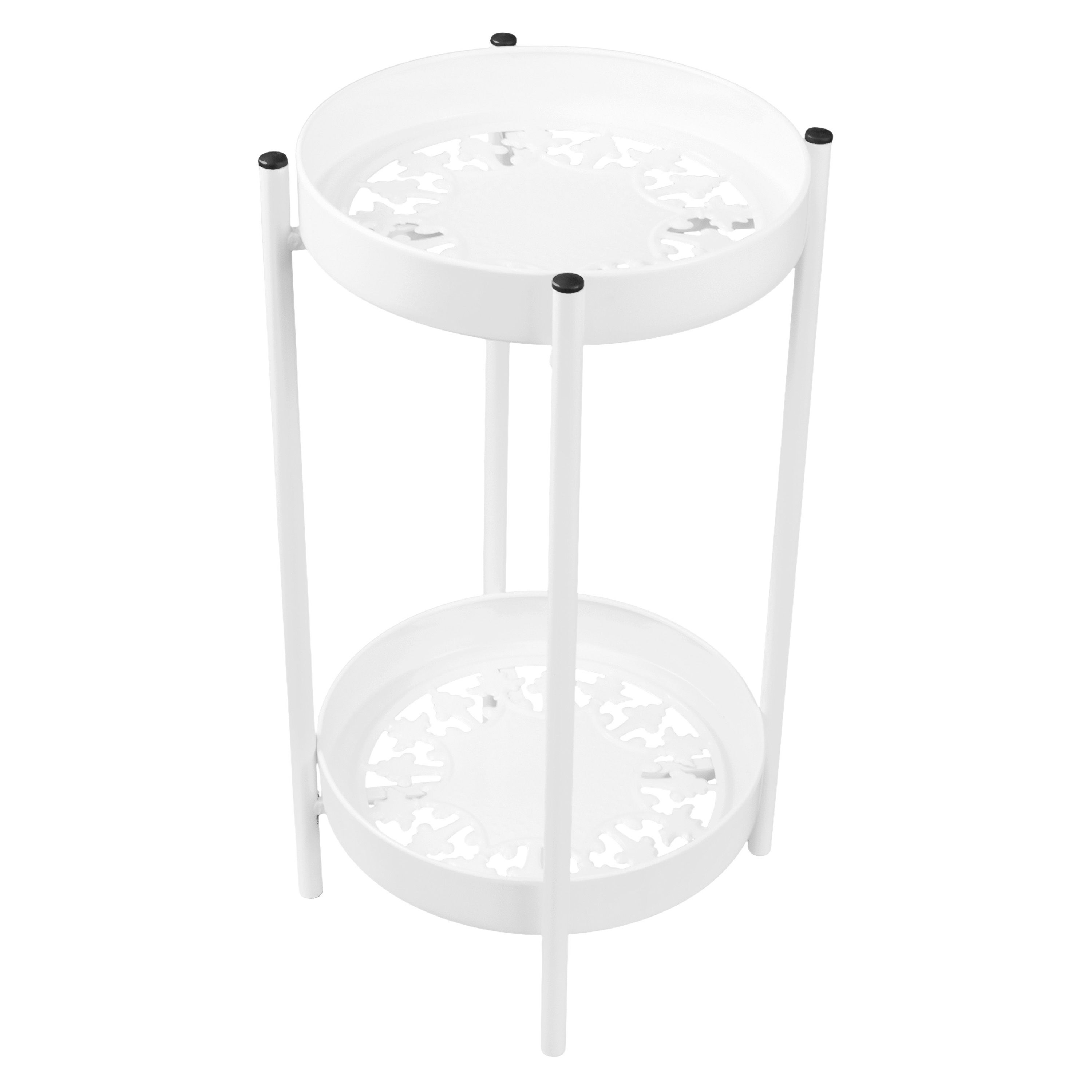 Подставка на 2 цветка белая 490 мм 2024-3453