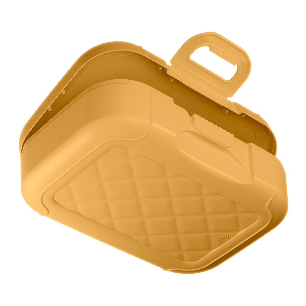 Ланч-бокс 850 мл с декором бледно-желтый