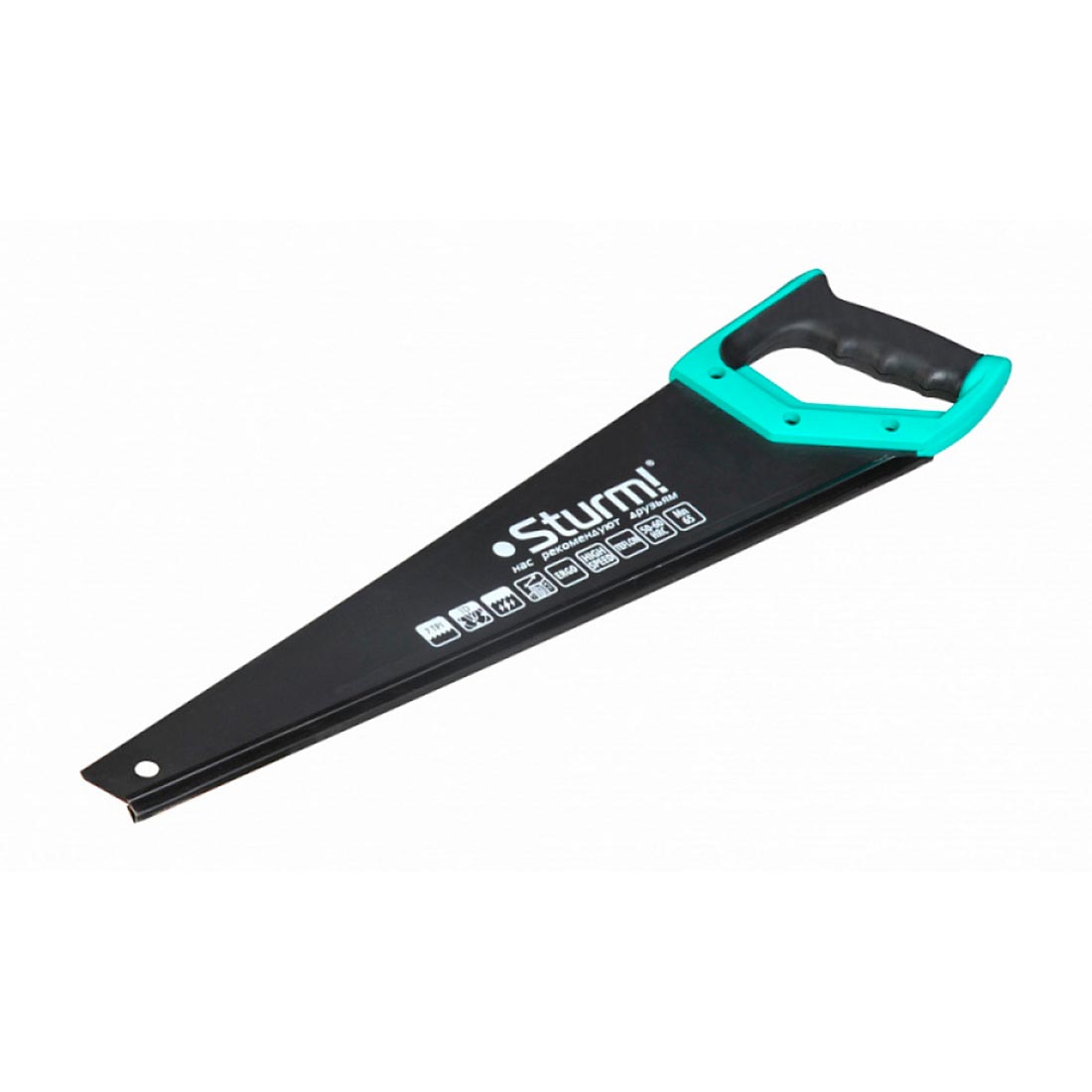 Ножовка по дереву 500 мм тефлоновое покрытие 3D 7TPI Sturm 1060-62-500