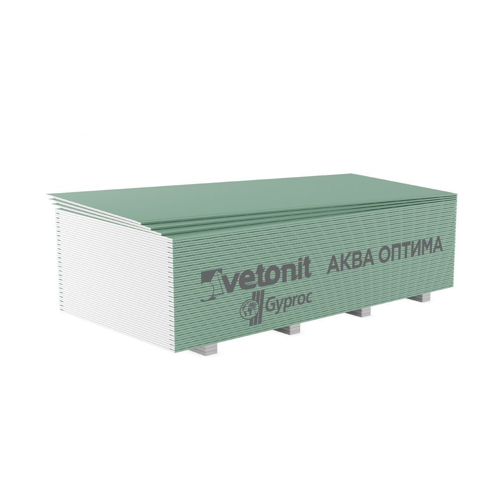 ГКЛВ 12,5 мм влагостойкий Vetonit Аква Оптима 1200х2000 мм