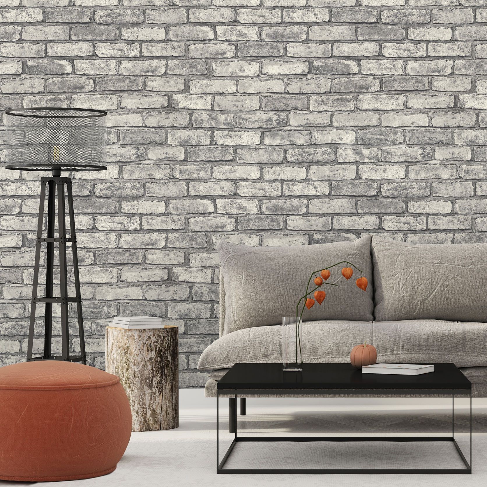 Обои Euro Decor Лофт 1093-110 серые кирпичи 1,06х10,05 м