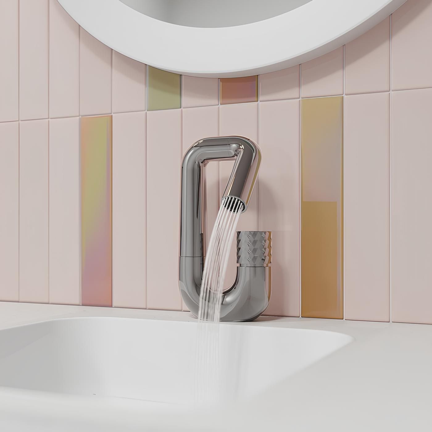 Cмеситель для раковины Iddis Twist TWISBBTi01 с управлением Push Control