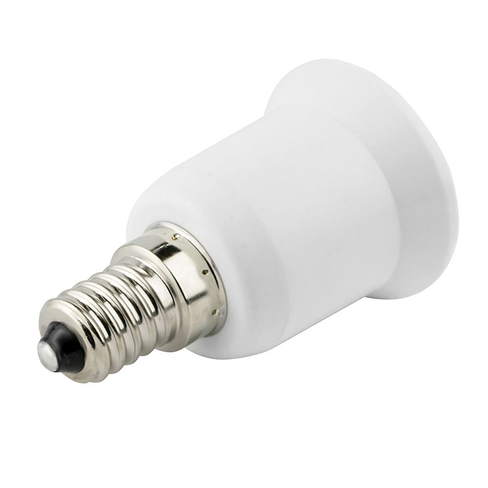 Переходник с цоколя E14 на Е27. Материал корпуса - PBT, шк 4690485037897 LH14-27L