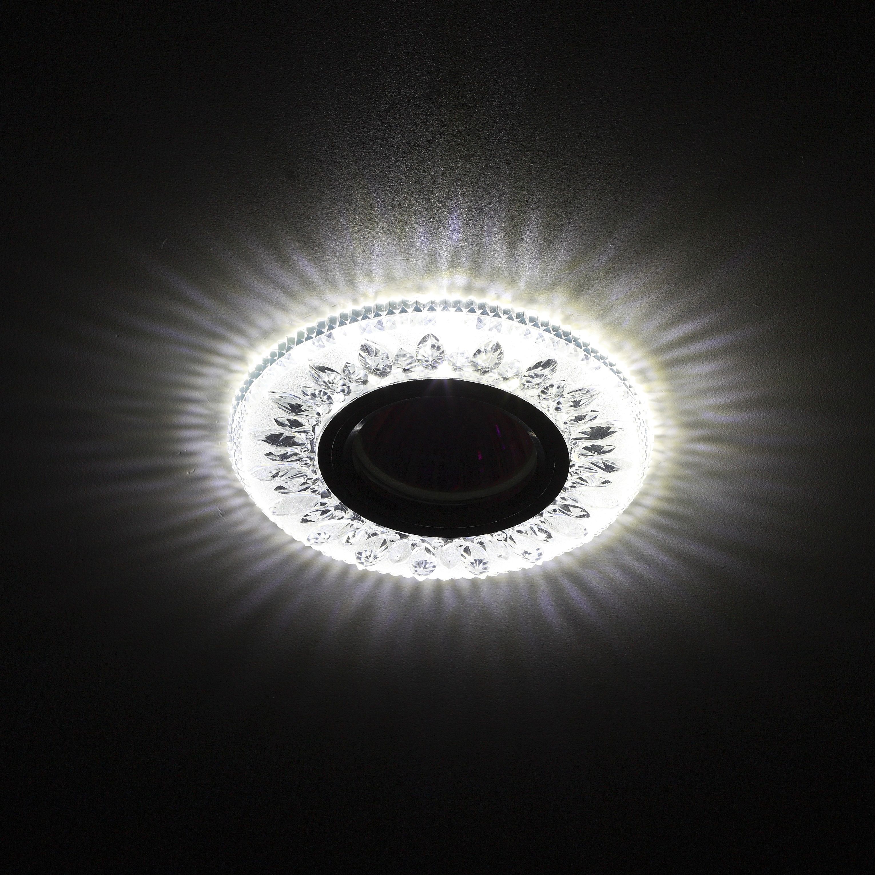 Светильник встраиваемый Эра DK LD9 SL/WH MR16 50Вт прозрачный