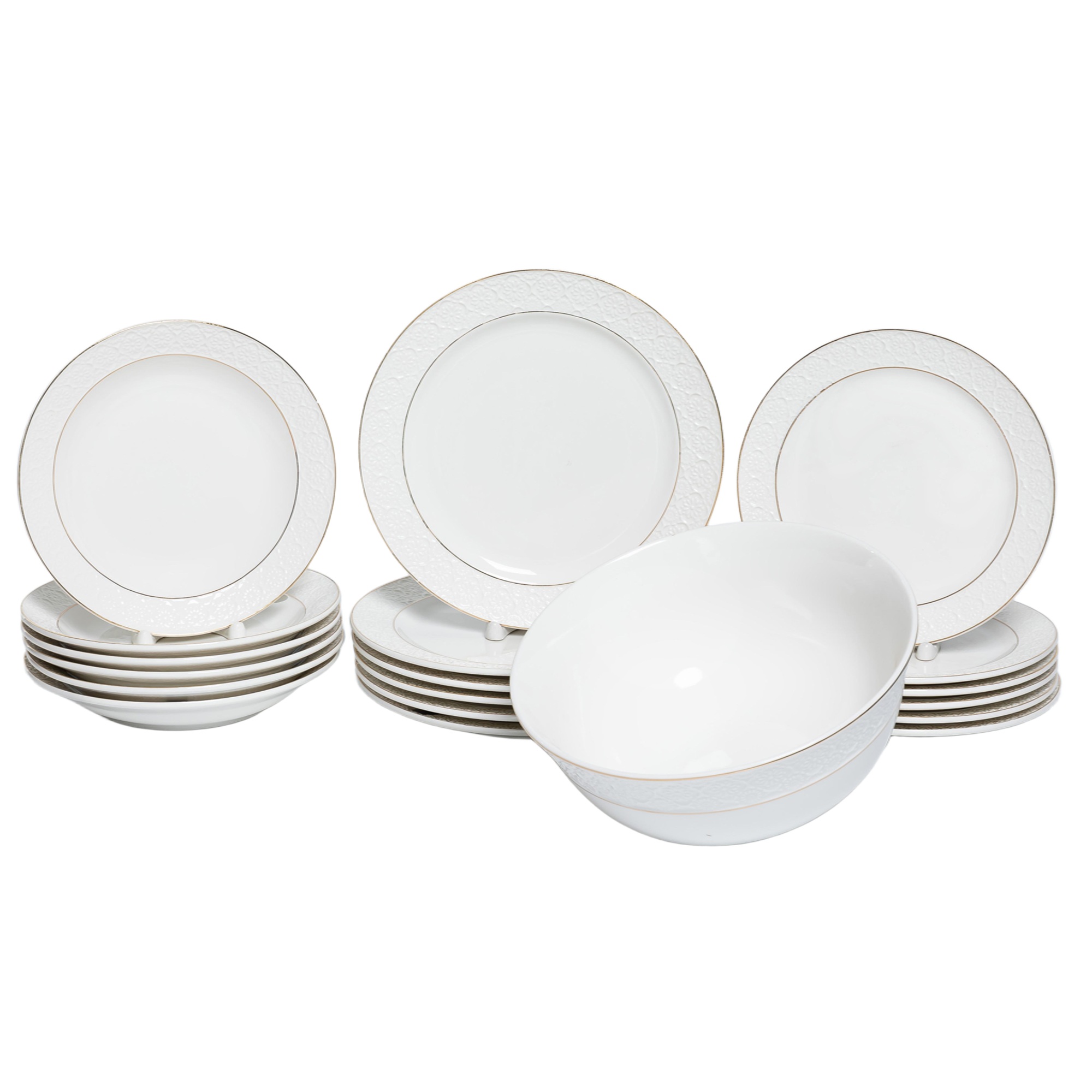 Набор столовый Грация Астерия на 6 персон 19 предметов фарфор 222-01097