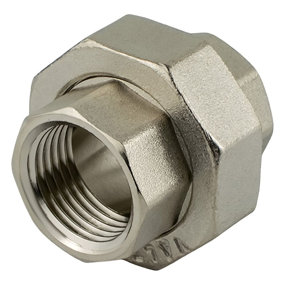 Соединитель американка латунь никель 1/2" ВР/ВР