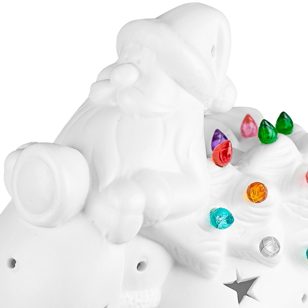 Украшение новогоднее Гонщик из фарфора, со светодиодной подсветкой 3 элемента питания LR44 17х9х12,5 см