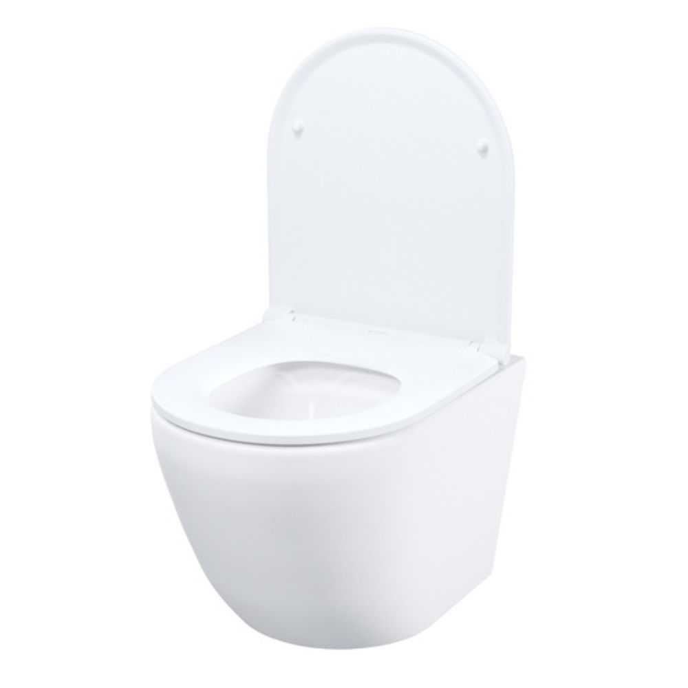 Унитаз подвесной безободковый Iddis Blanco BLQNDSEI25 сиденье дюропласт микролифт