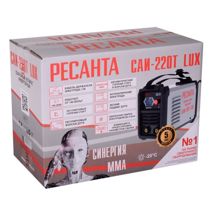 Сварочный аппарат инверторный Ресанта САИ-220Т Lux
