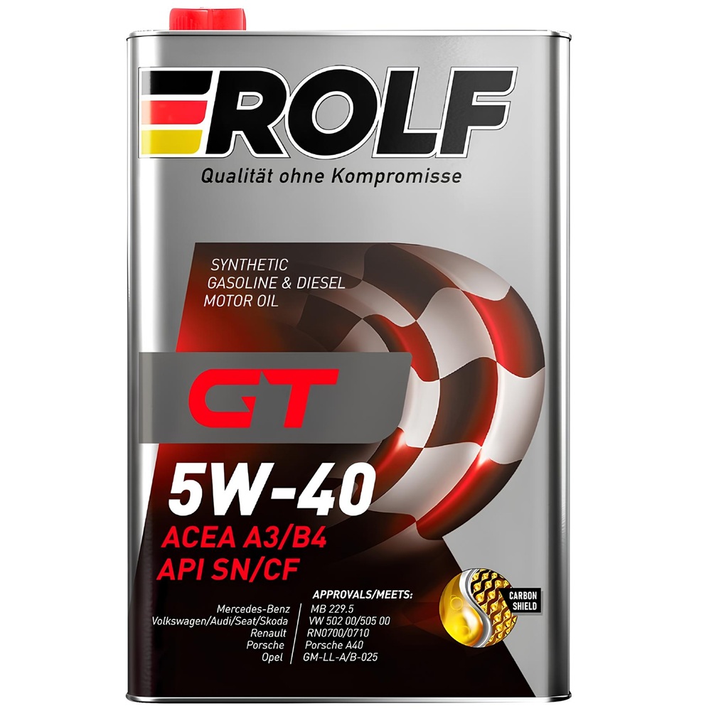 Масло моторное 5W-40 синтетическое Rolf GT SN/CF A3/B4 1 л