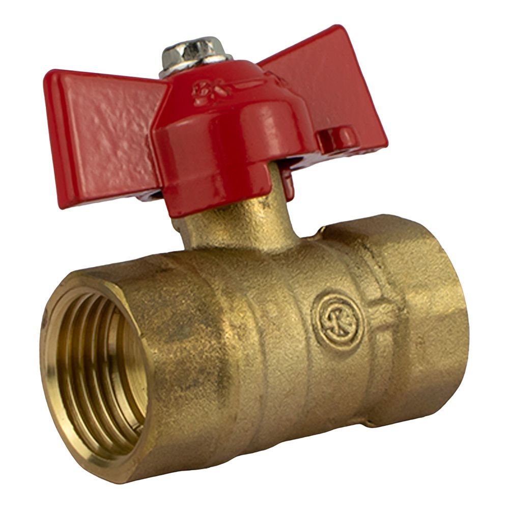 Кран шаровой 1/2'' ВР/ВР бабочка 11Б27п1-15 г/г SKS Optima