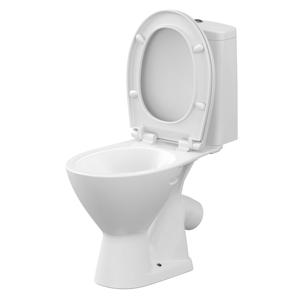 Унитаз-компакт Cersanit Just косой выпуск сиденье термопласт микролифт