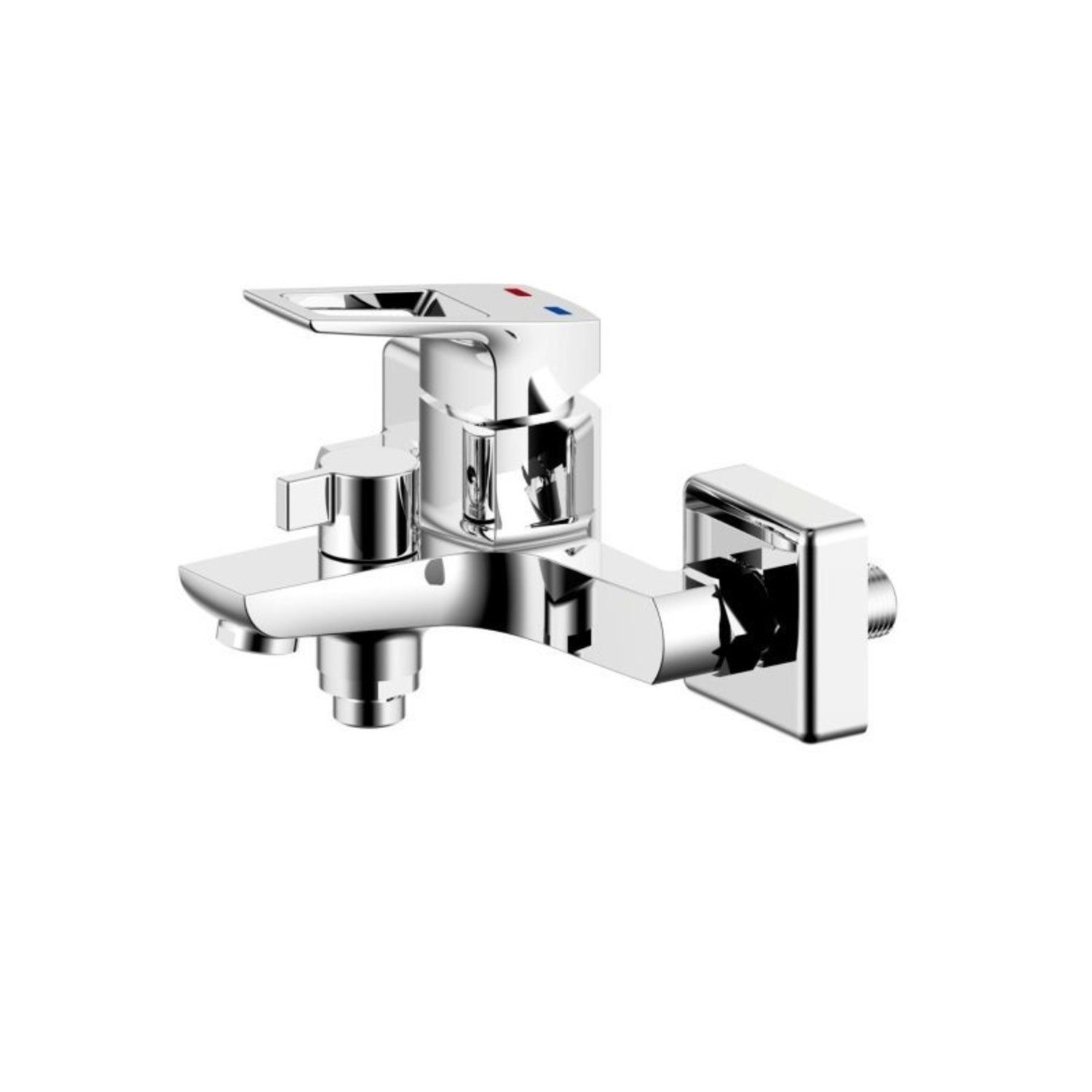 Смеситель для ванны Milardo Atlantic ATLSBC0M02 однорычажный короткий излив керамич дивертор