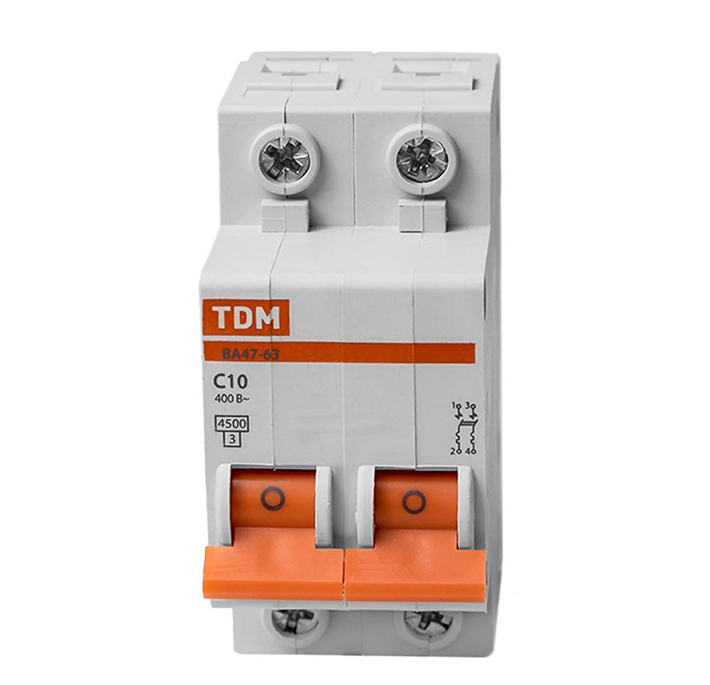 ВЫКЛЮЧАТЕЛЬ автомат.2Р 10А  TDM