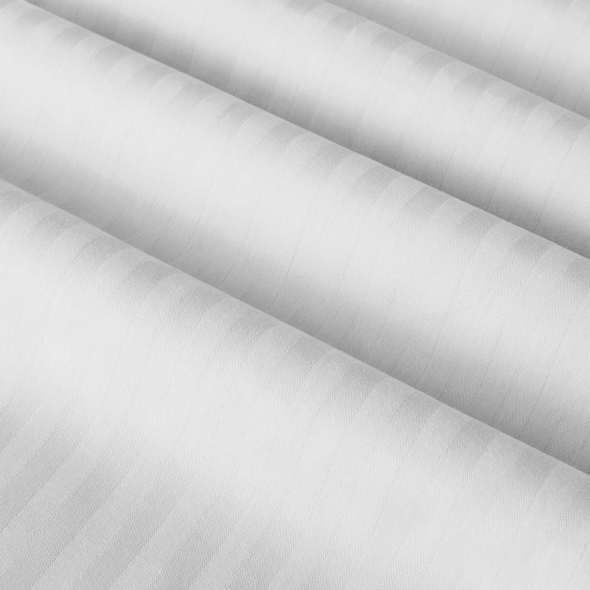 Пододеяльник евро 200х220 см страйп сатин Verossa Stripe 00бел 01 на молнии белый