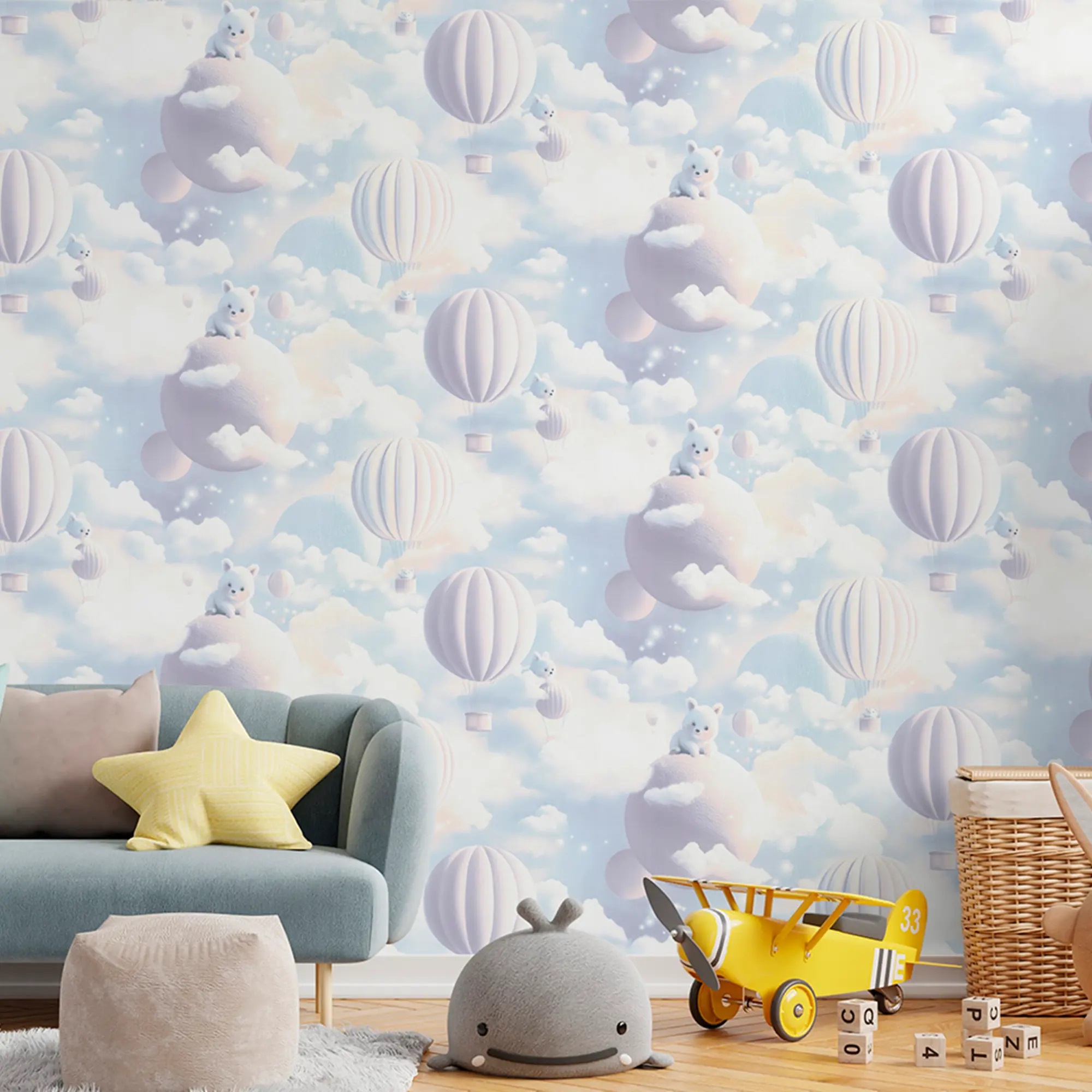 Обои Аспект Балу 75342-65 сиреневые детские 1,06х10,05 м