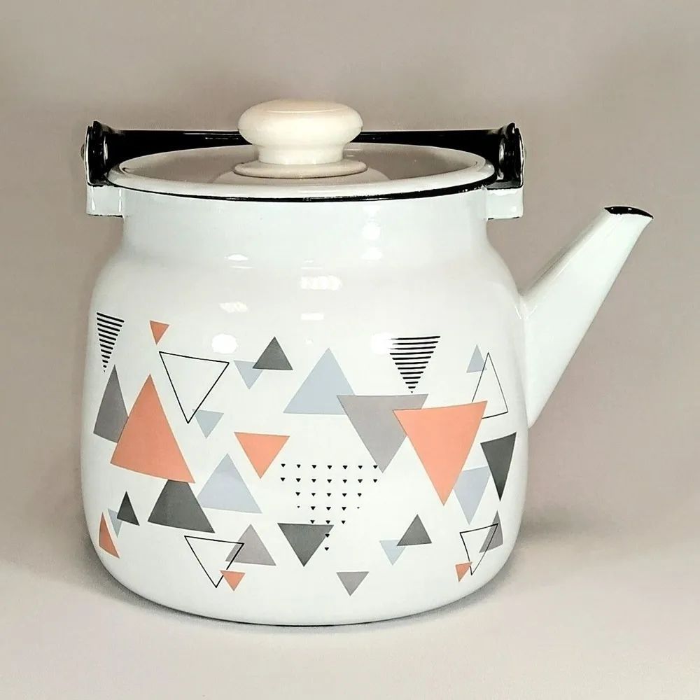 Чайник эмалированный 3,5 л Треугольники С-2713П2/4Рч