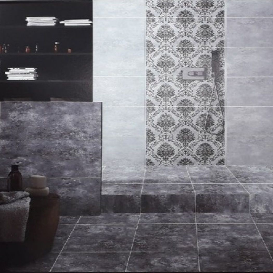 Плитка настенная PrimaVera Дриада  TP3650HM   30х60 см декор узор серый 1,44 м2