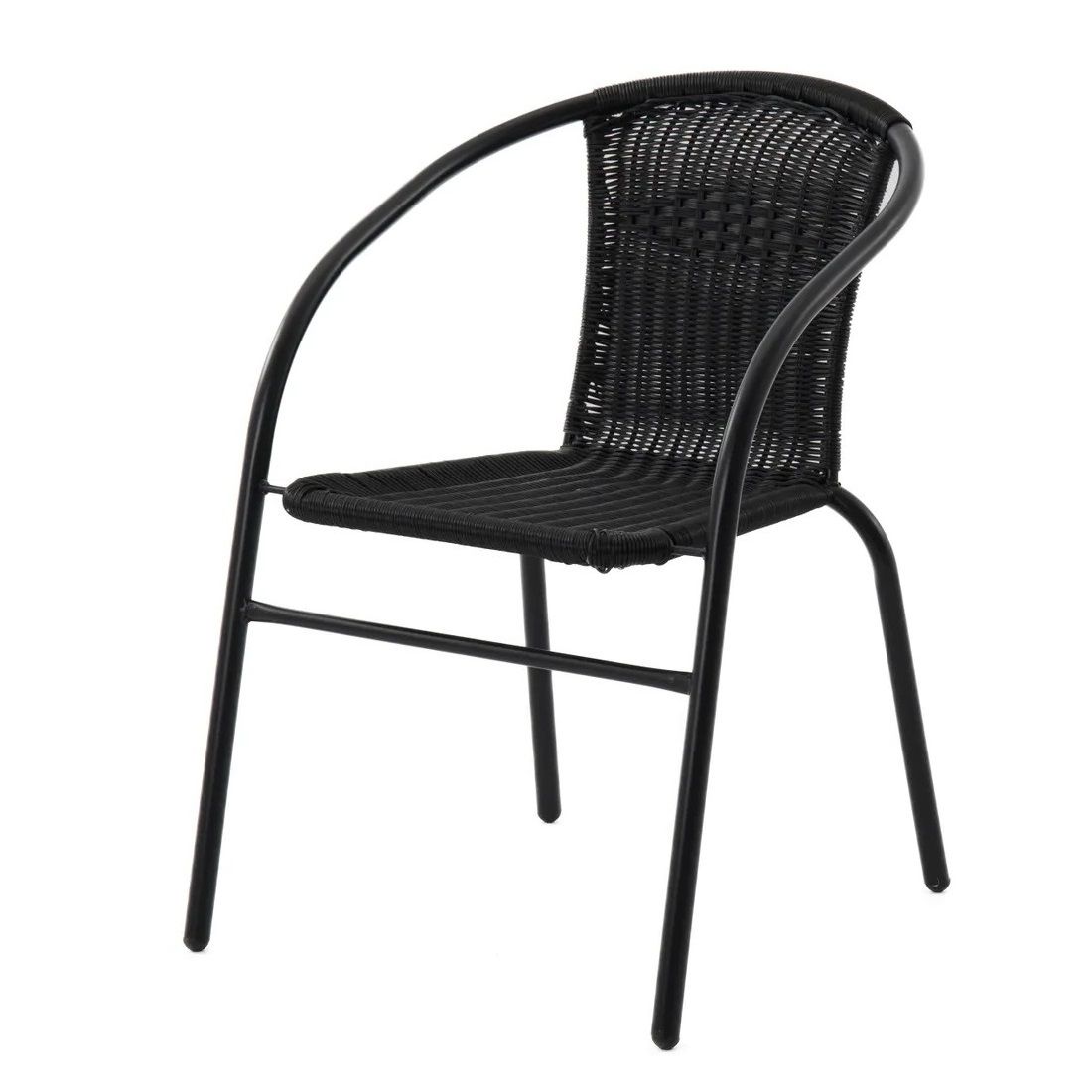 Кресло садовое Nolita 73х59х53 см до 120 кг иск ротанг черное 272130
