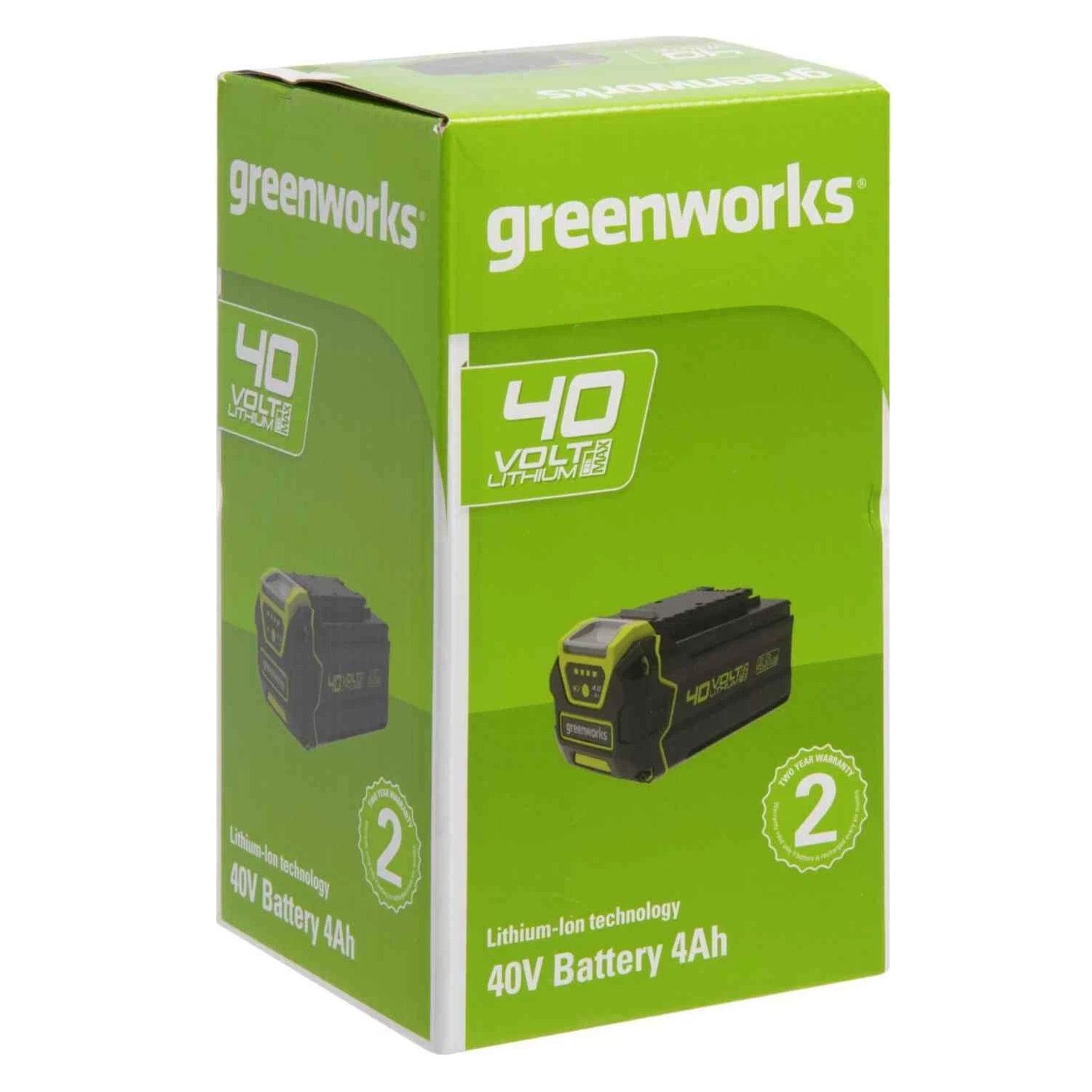 Аккумулятор Greenworks G40B4 40В Li-Ion 4Ач