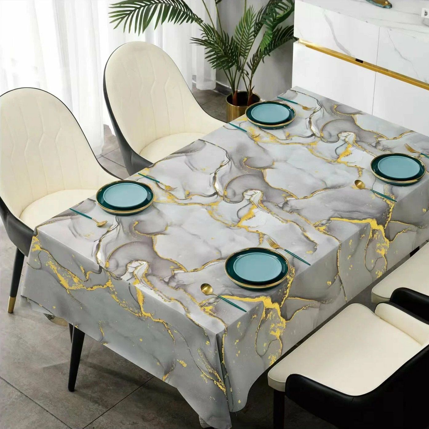 Клеенка ПВХ на нетканной основе Dekorelle Glance 496 1,4 м