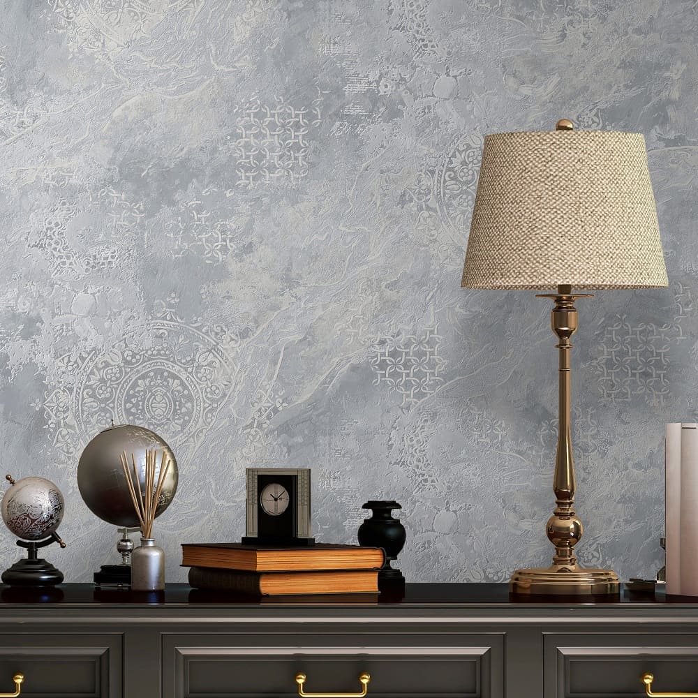Обои Victoria Stenova Fresco 285617 серые винтаж 1,06х10 м