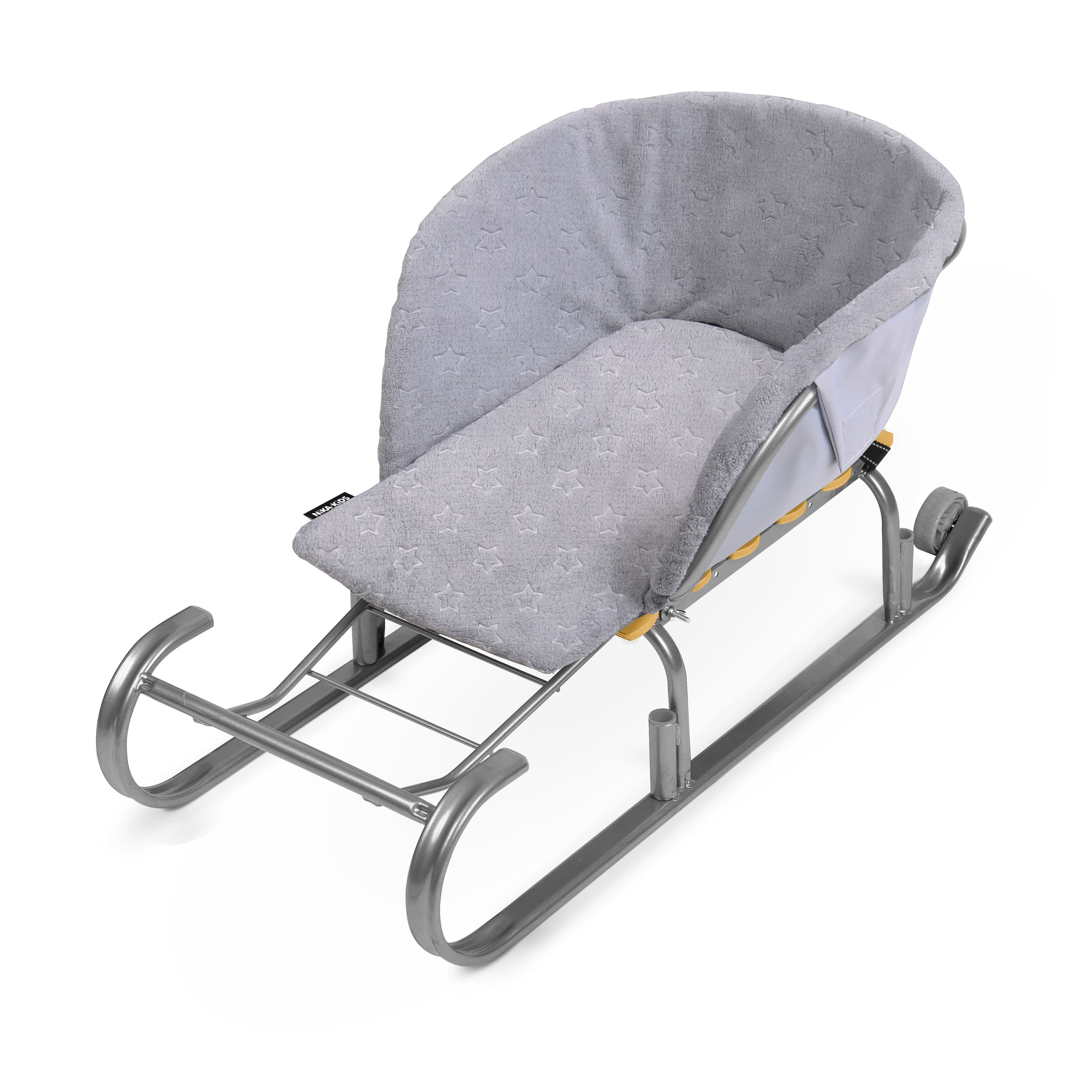 Сиденье-матрац для санок универсальное Nika Звездочки на сером