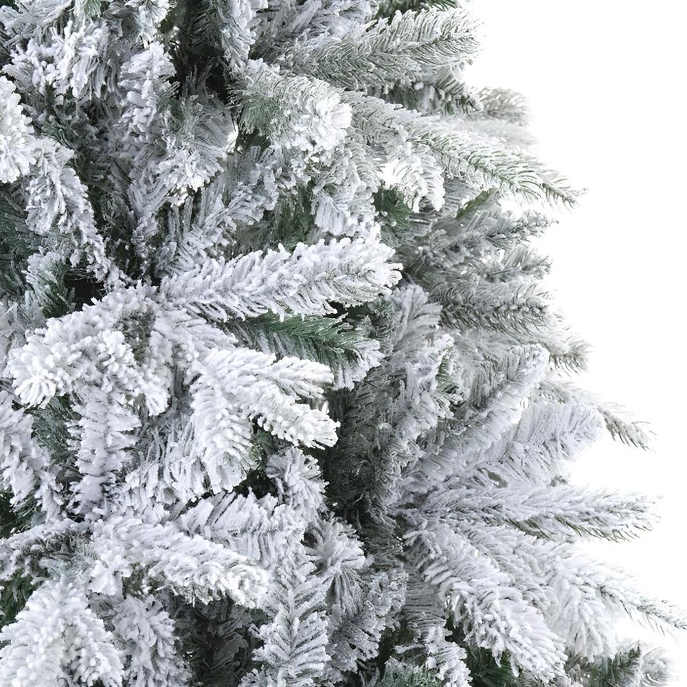 Елка искусственная Скандинавская 210 см ПВХ, ПЭ заснеженная 10922-8205