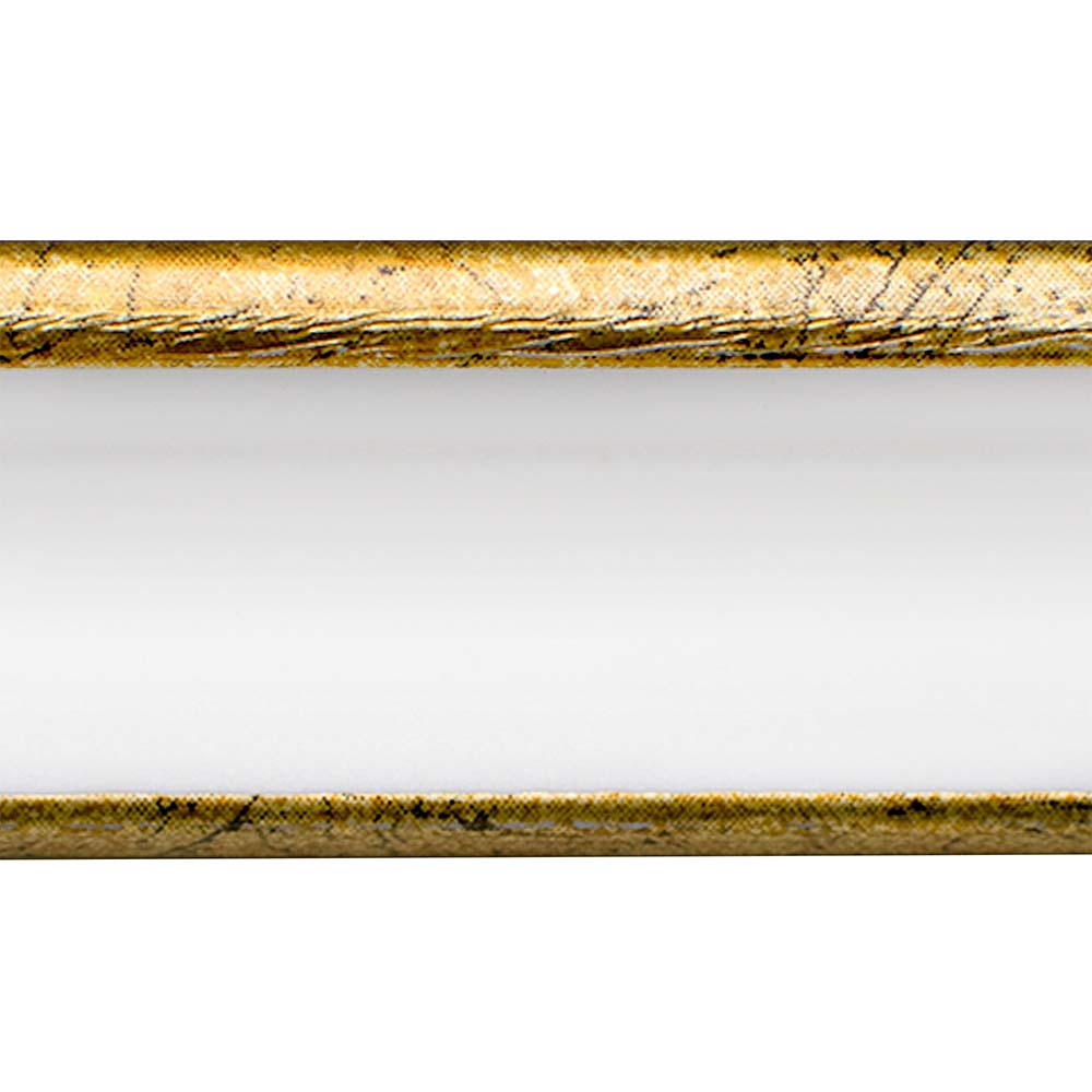 Интерьерный багет С1018/G327"Эрмитаж" угол 18 (70) античное золото