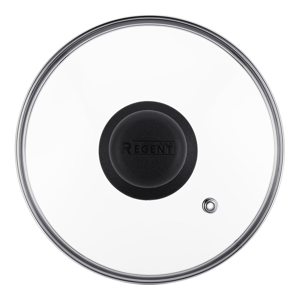 Крышка стеклянная 16 см Regent 93-LID-03-16 c металлическим ободком