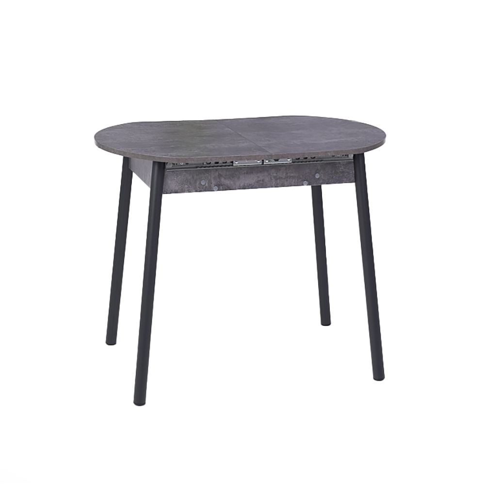 Стол раздвижной Кэлли 940/1260х640х740 мм Камень темный, черный, ЛДСП