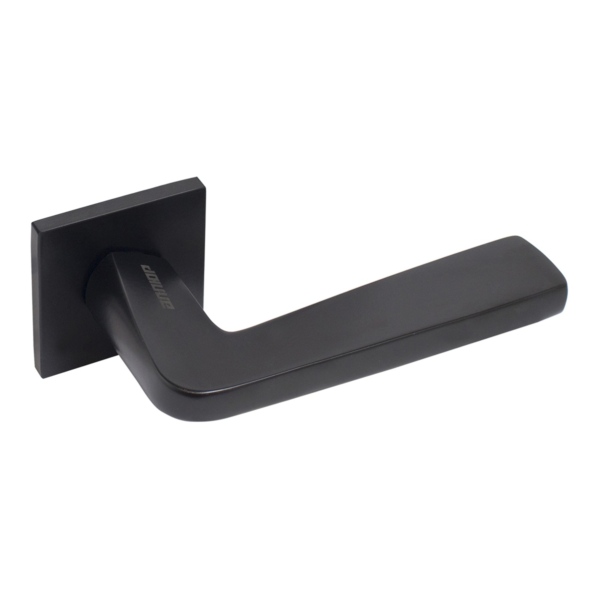 Ручка дверная Аллюр Уитни BL 82150 матовый черный квадратная розетка