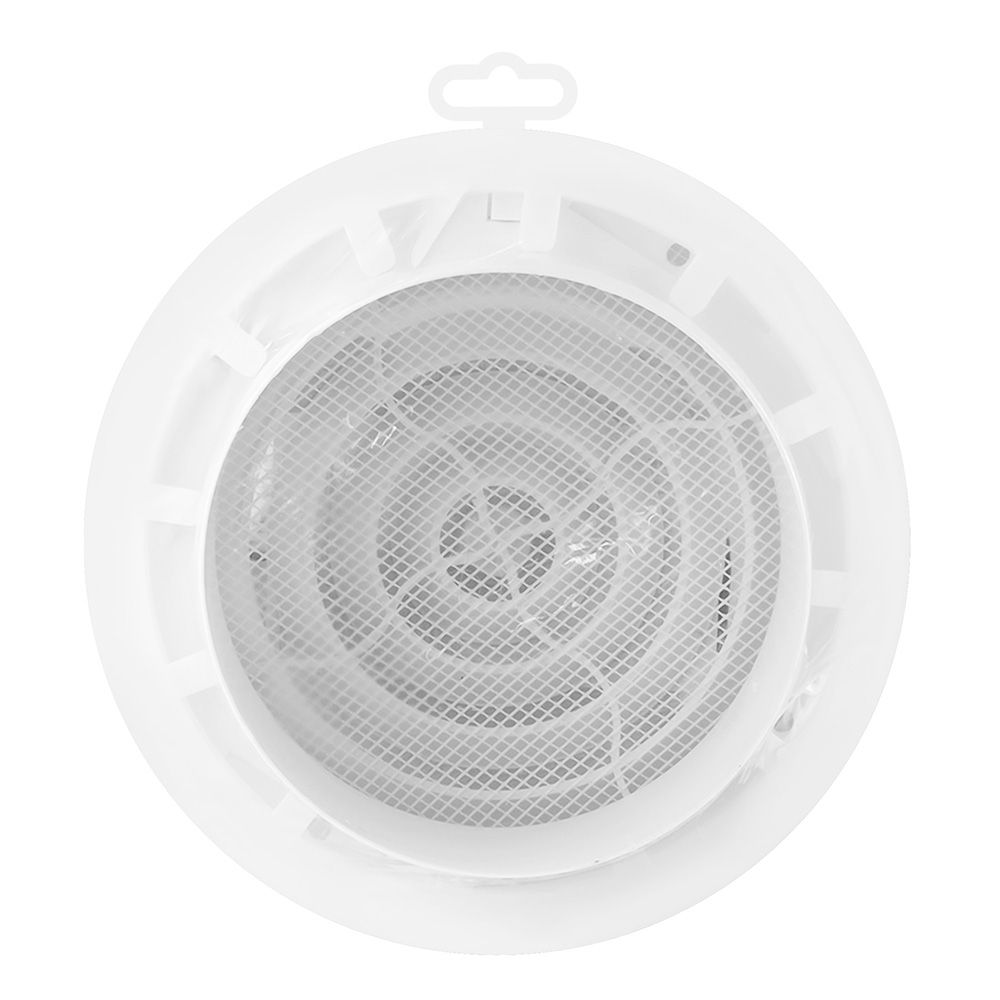 Диффузор приточно-вытяжной со стопорным кольцом и фланцем D100 10DK