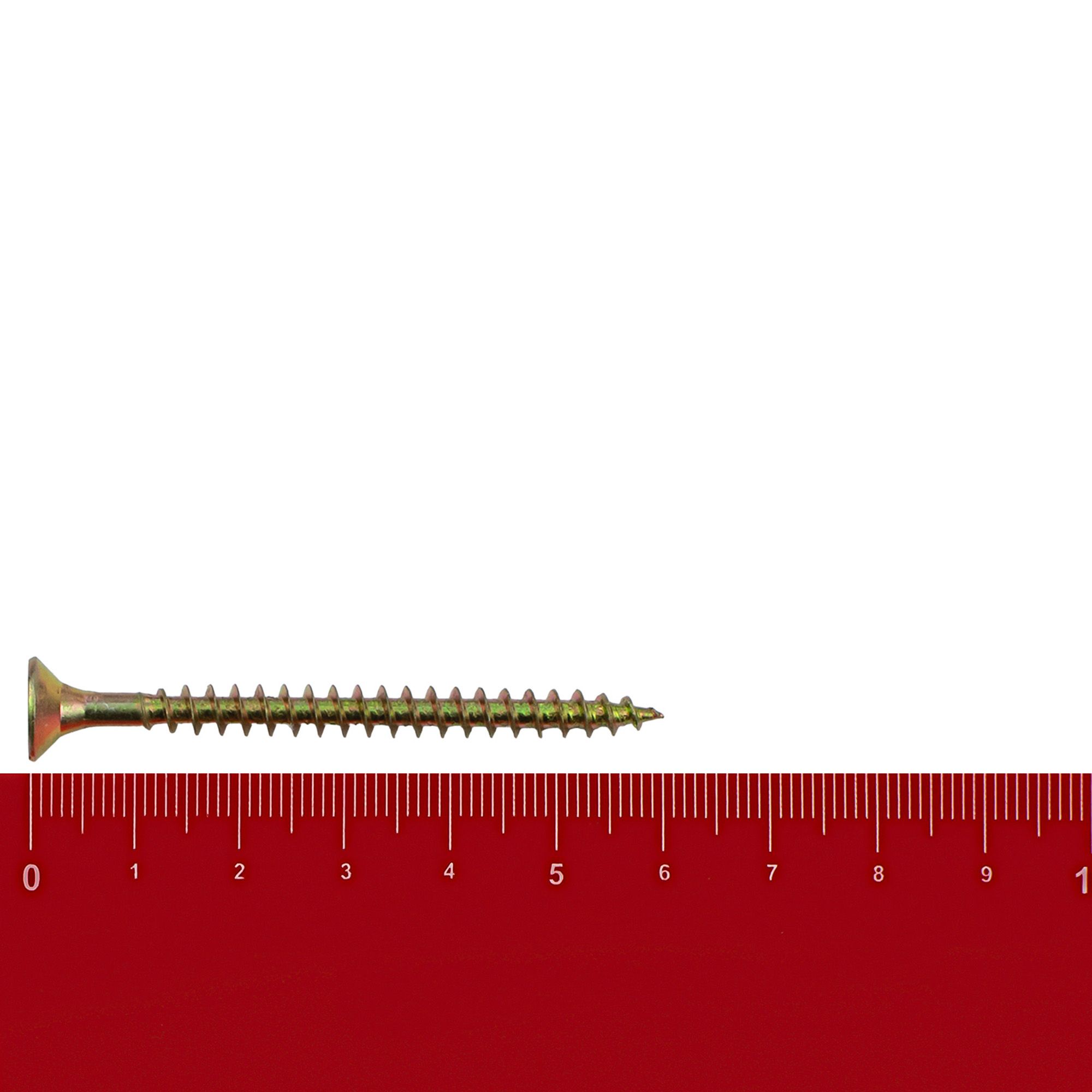 Шуруп 5х60 мм желтый цинк вес